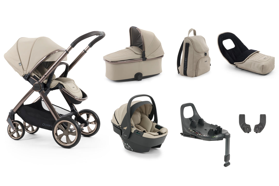 Babystyle Oyster 4 Luxury 360 Travel System Bundle - Buttermilk