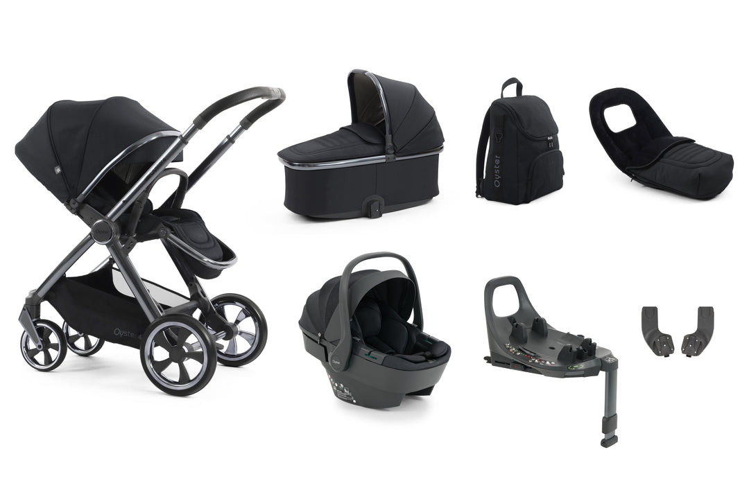 Babystyle Oyster 4 Luxury 360 Travel System Bundle - Carbonite