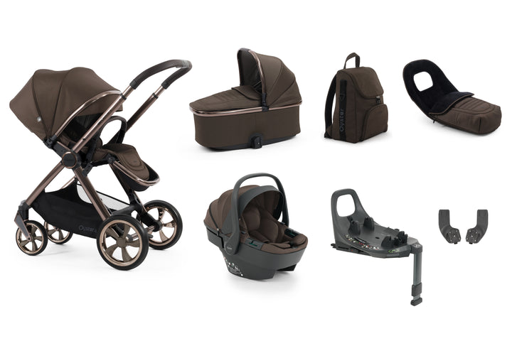 Babystyle Oyster 4 Luxury 360 Travel System Bundle - Chocolate Velvet