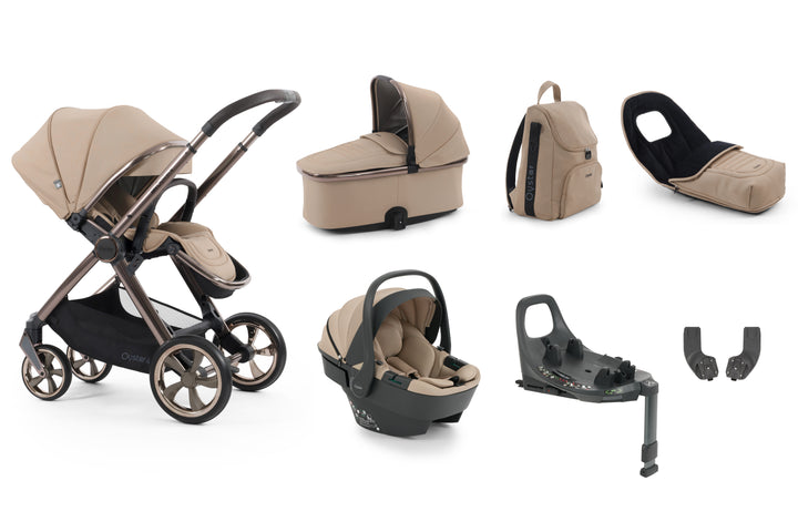 Babystyle Oyster 4 Luxury 360 Travel System Bundle - Fawn