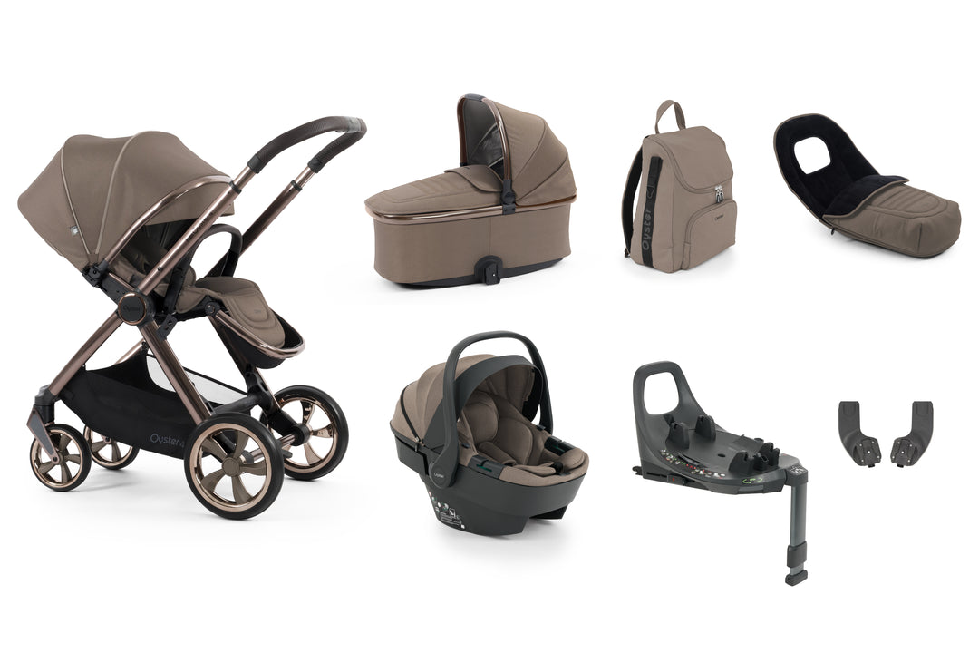 Babystyle Oyster 4 Luxury 360 Travel System Bundle - Mink