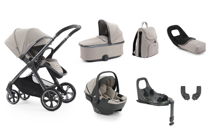 Babystyle Oyster 4 Luxury 360 Travel System Bundle - Stone