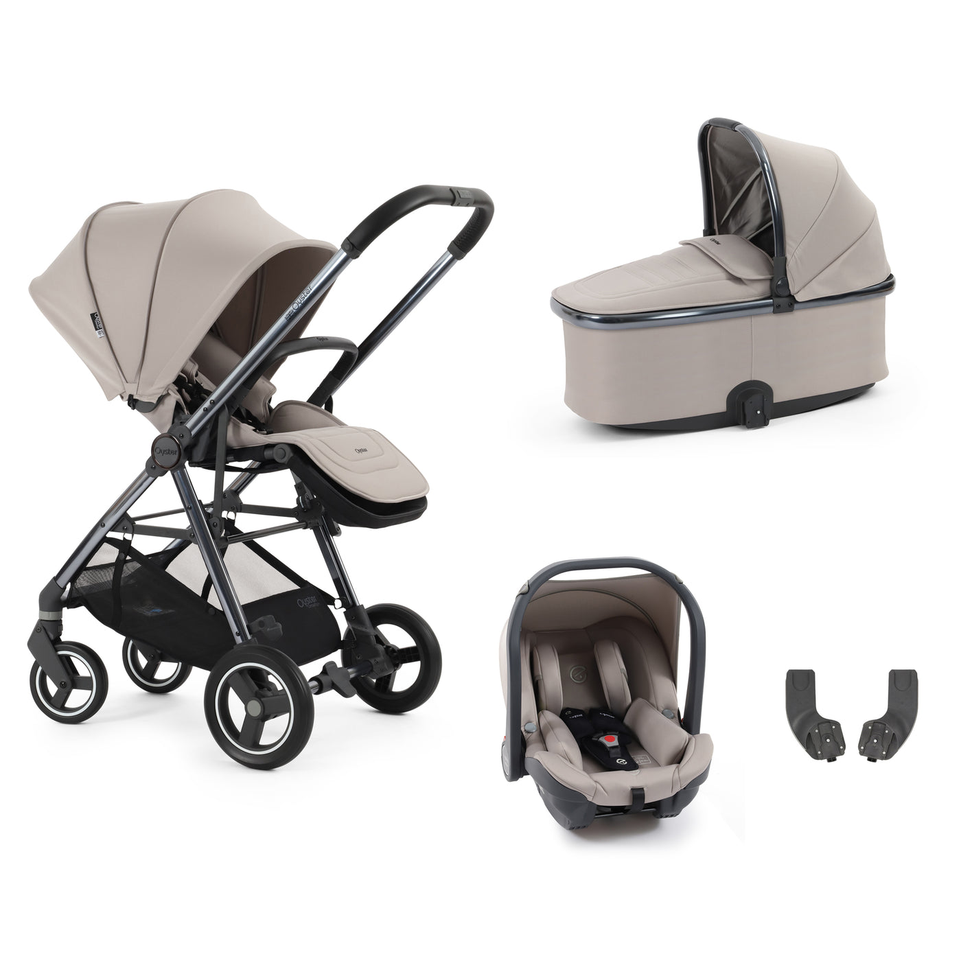 Babystyle Oyster Gravity+ 4 Piece Bundle - Stone