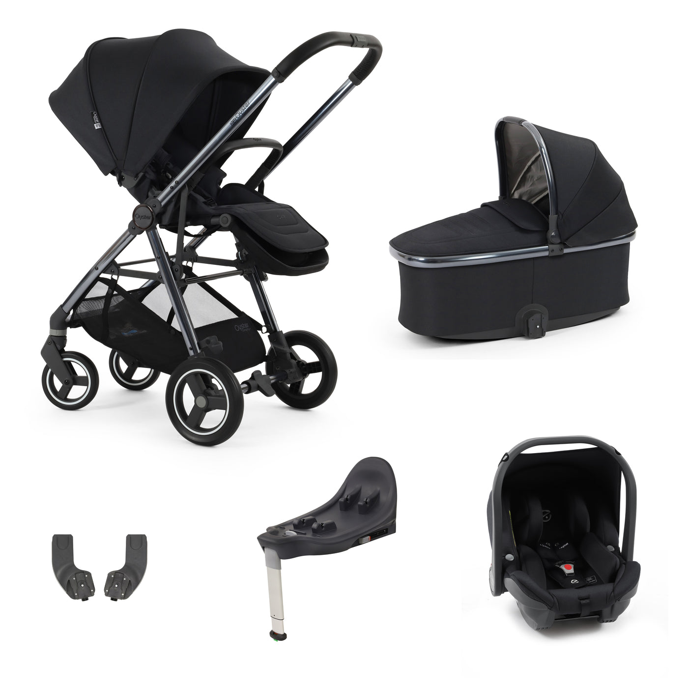 Babystyle Oyster Gravity+ 5 Piece Bundle - Carbonite