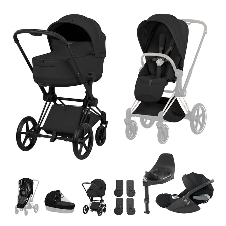 Cybex PRIAM Style Ultimate Bundle - Sepia Black & Matt Black Frame