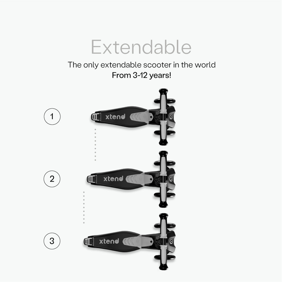 SmarTrike Xtend Ride On Scooter Plus From 12months to 12Years – Grey