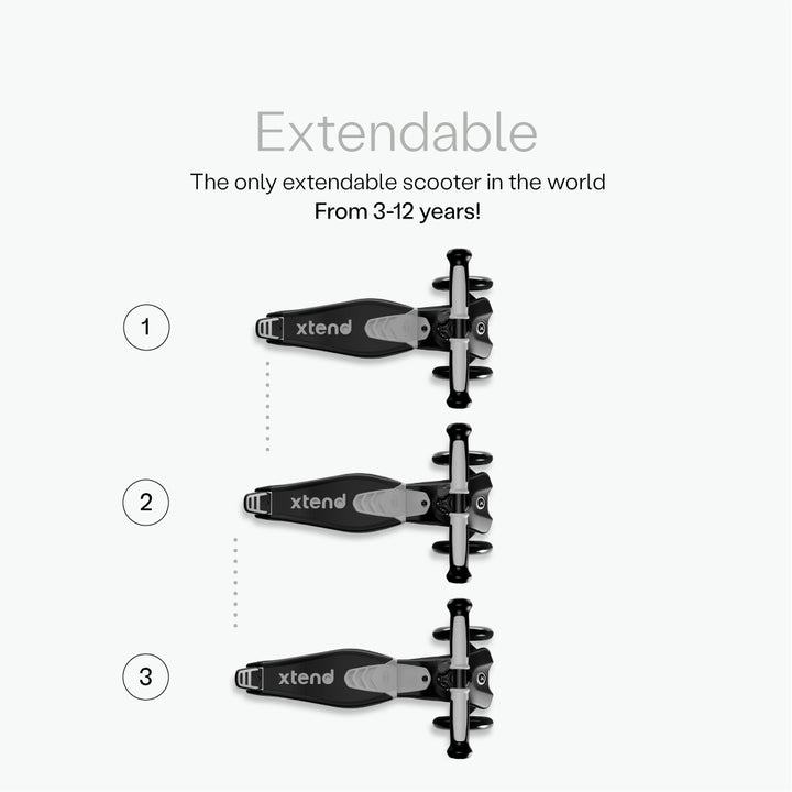 SmarTrike Xtend Ride On Scooter Plus From 12months to 12Years – Grey