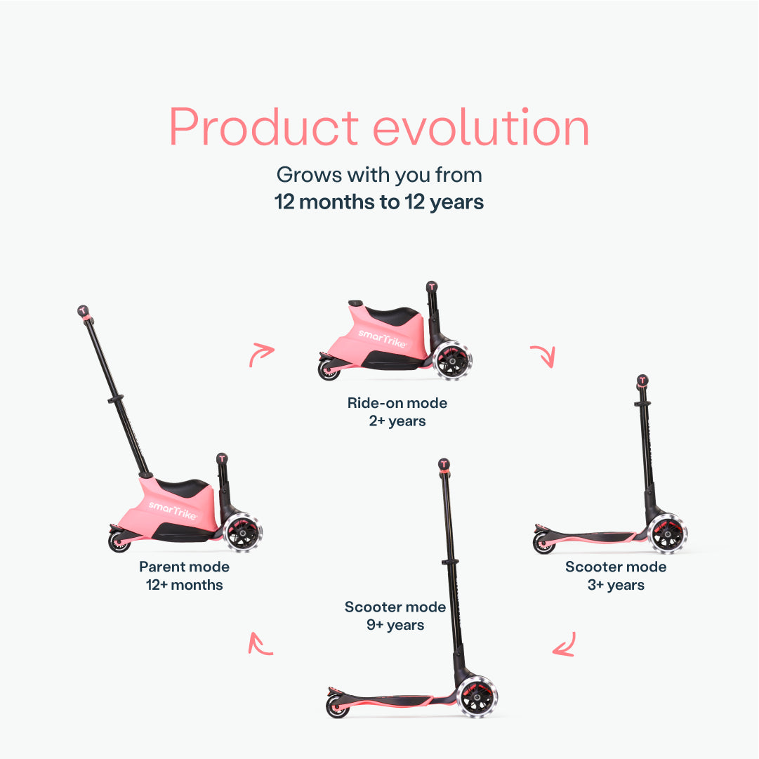 Xtend Scooter+ Ride On - Salmon