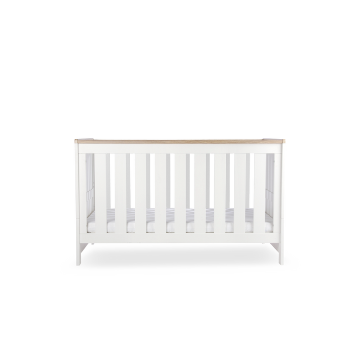 CuddleCo Burford Cot Bed - White & Oak