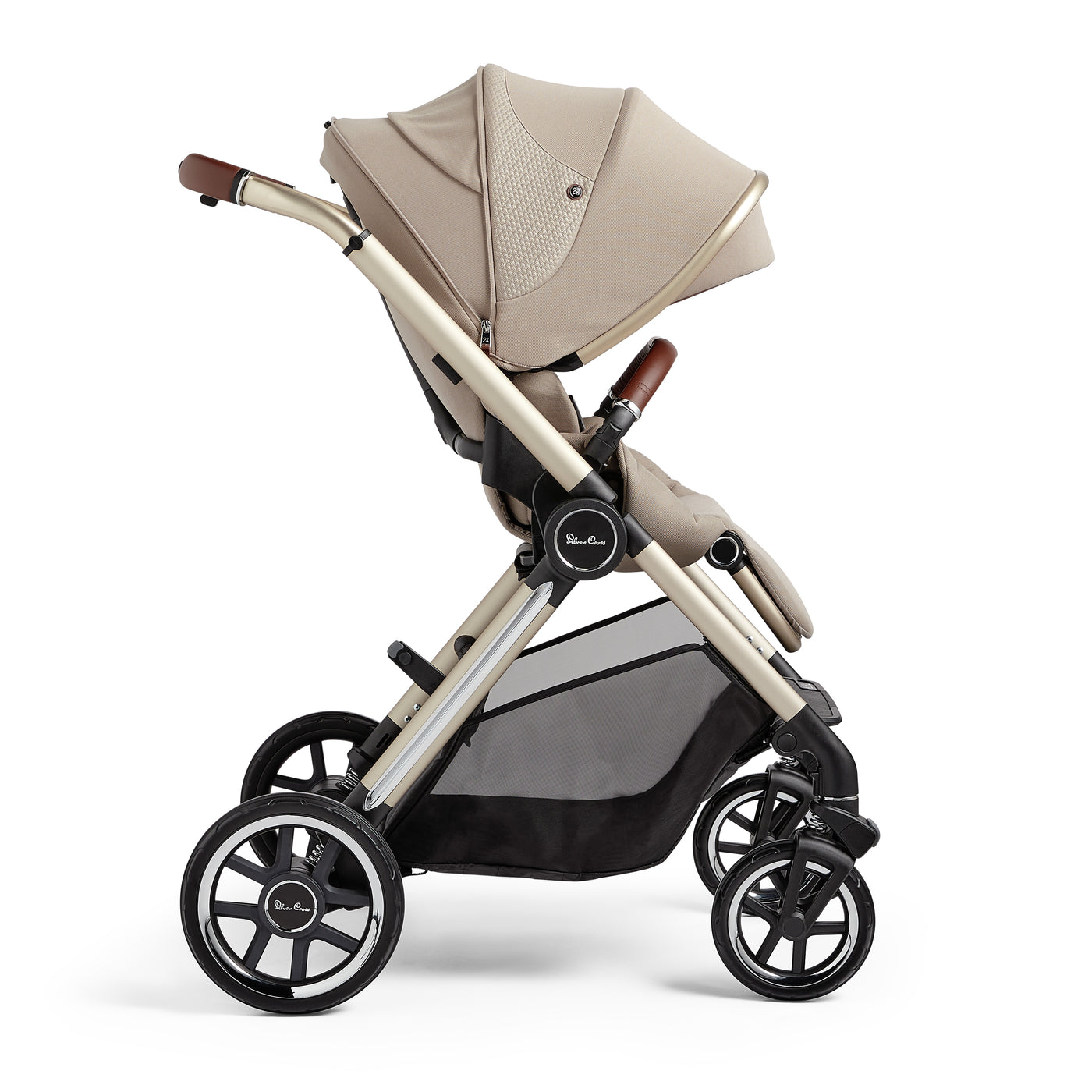 Silver Cross Reef Ultimate Cybex Cloud T Bundle with First Bed Folding Carrycot - Stone