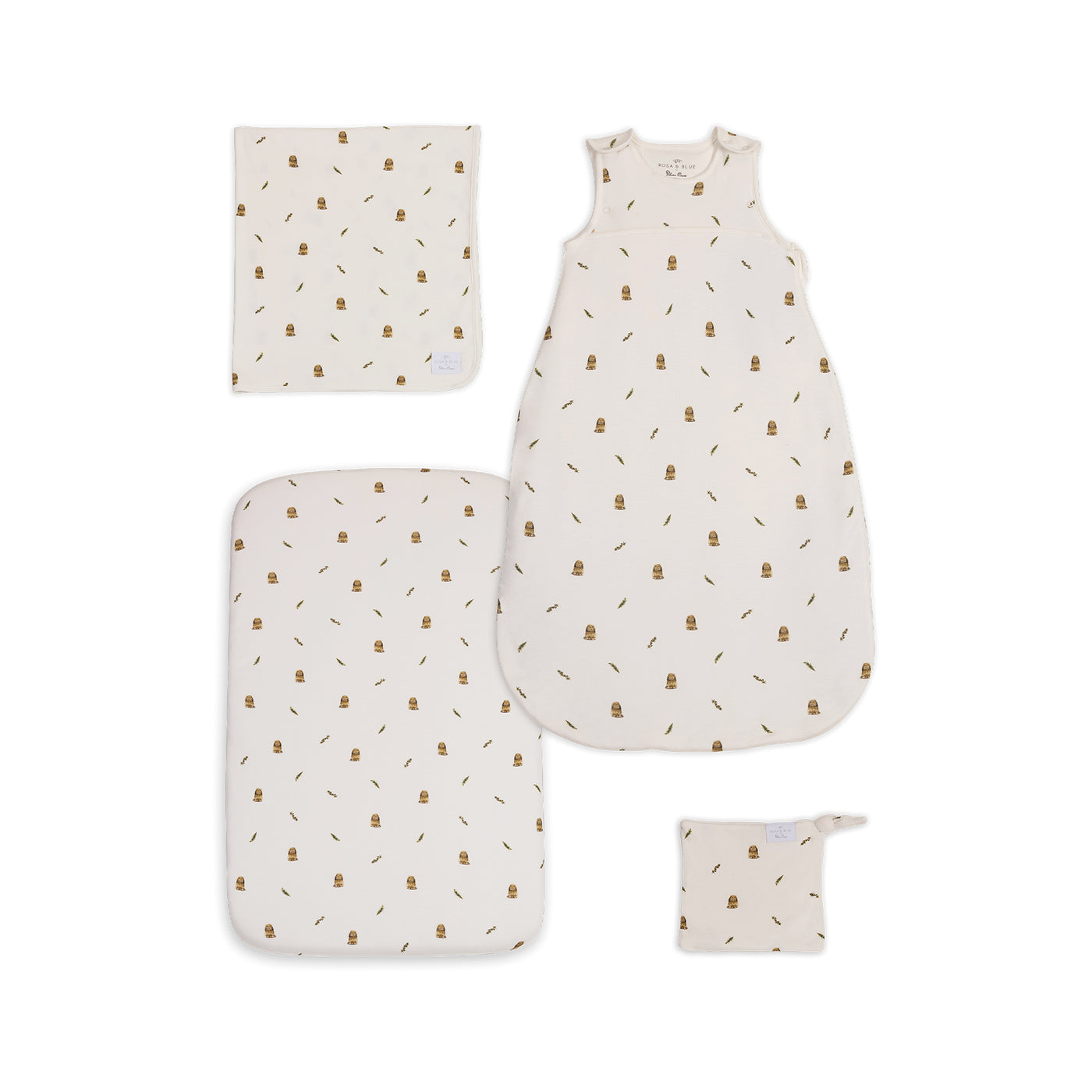 Silver Cross Cot Bed Starter Bedding Bundle - Bunny Print