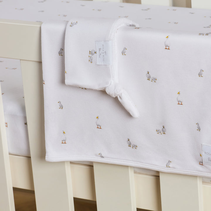 Silver Cross Cot Bed Starter Bedding Bundle - Duck Print