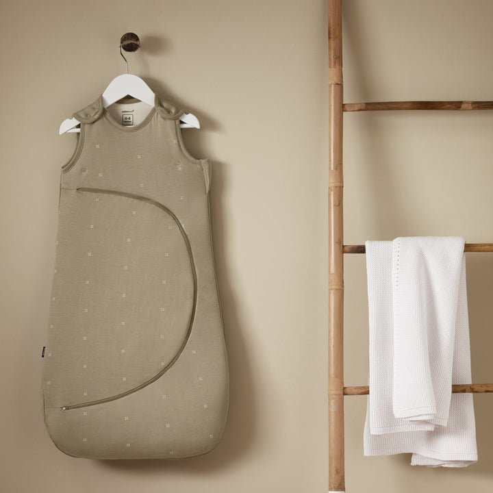 SnuzPouch Sleeping Bag 1.0 Tog (0-6 Months) - Sage Cross