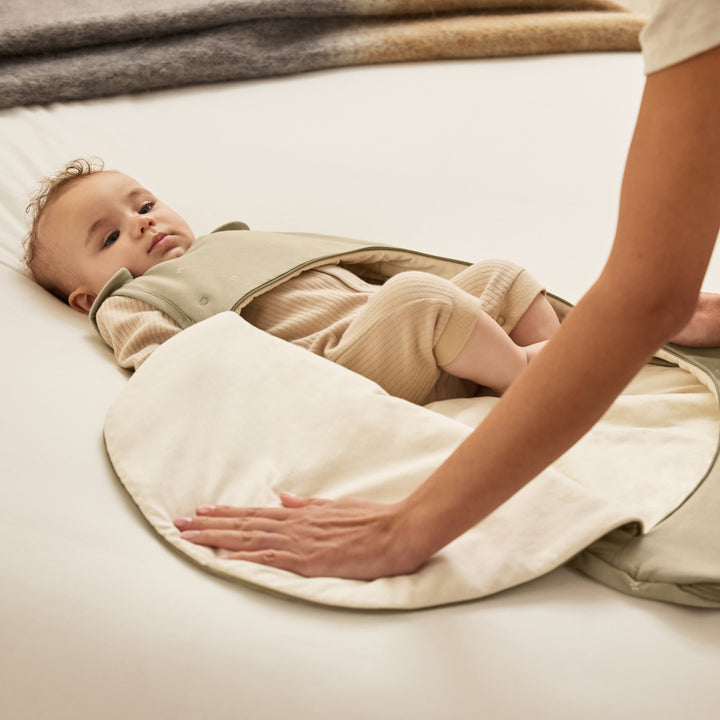 SnuzPouch Sleeping Bag 1.0 Tog (0-6 Months) - Sage Cross