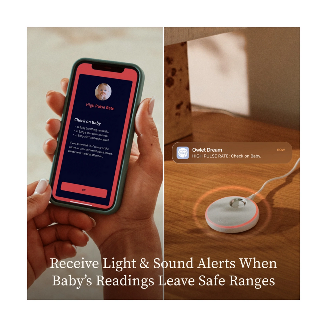 Owlet Dream Duo Sock & Baby Sight Monitor - Mint