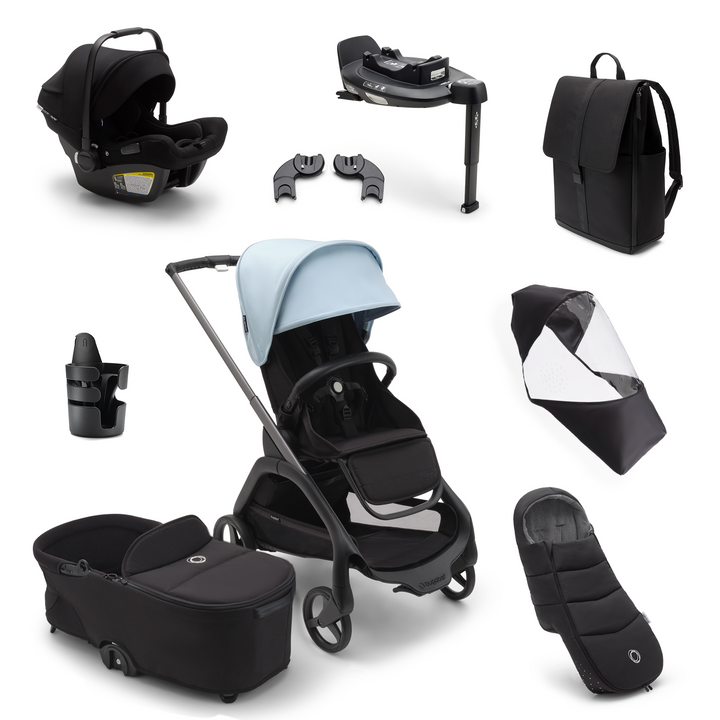 Bugaboo Dragonfly Ultimate Bundle - Black/Skyline Blue