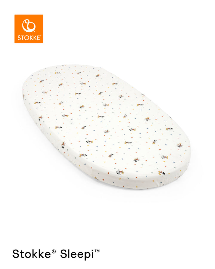 Stokke Sleepi Bed Fitted Sheet V3 Disney Collection - Mickey Celebration