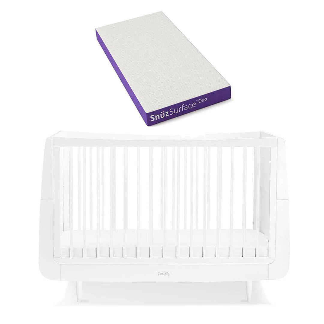 SnuzKot Skandi Cot Bed White Baby Nest