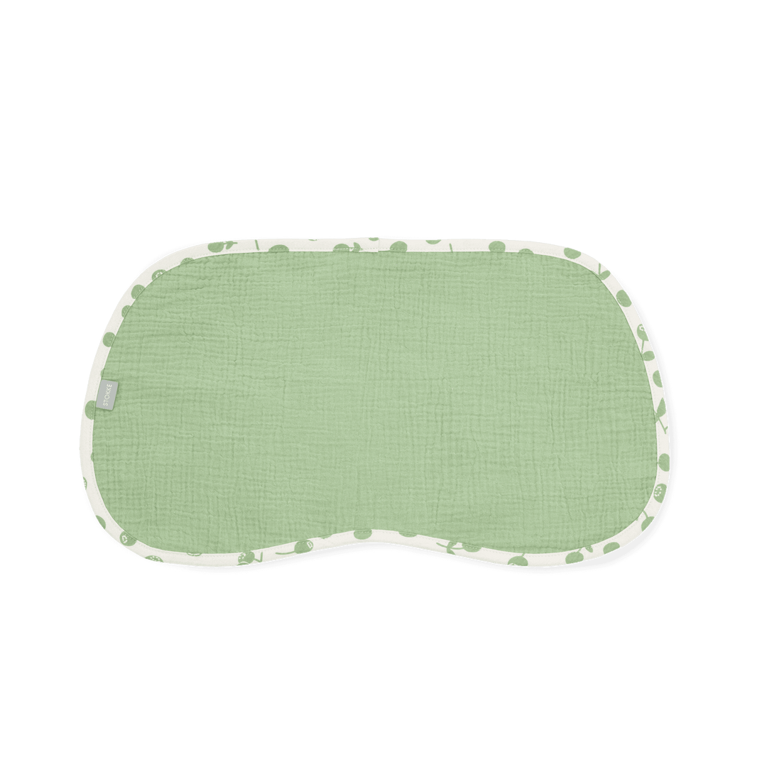 Stokke® Muslin burp cloth - Sage Green Berries OCS