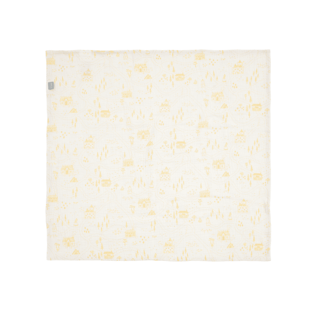 Stokke® Muslin cloth 60x60 2 Pack - Sunset Yellow Map OCS