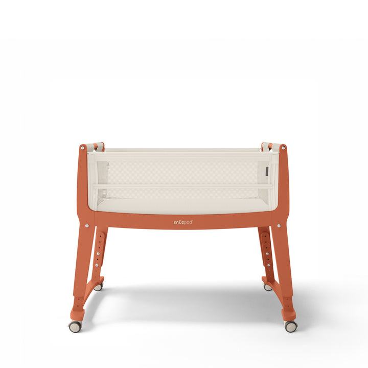 SnuzPod Studio Bedside Crib with mattress - Florence Ember