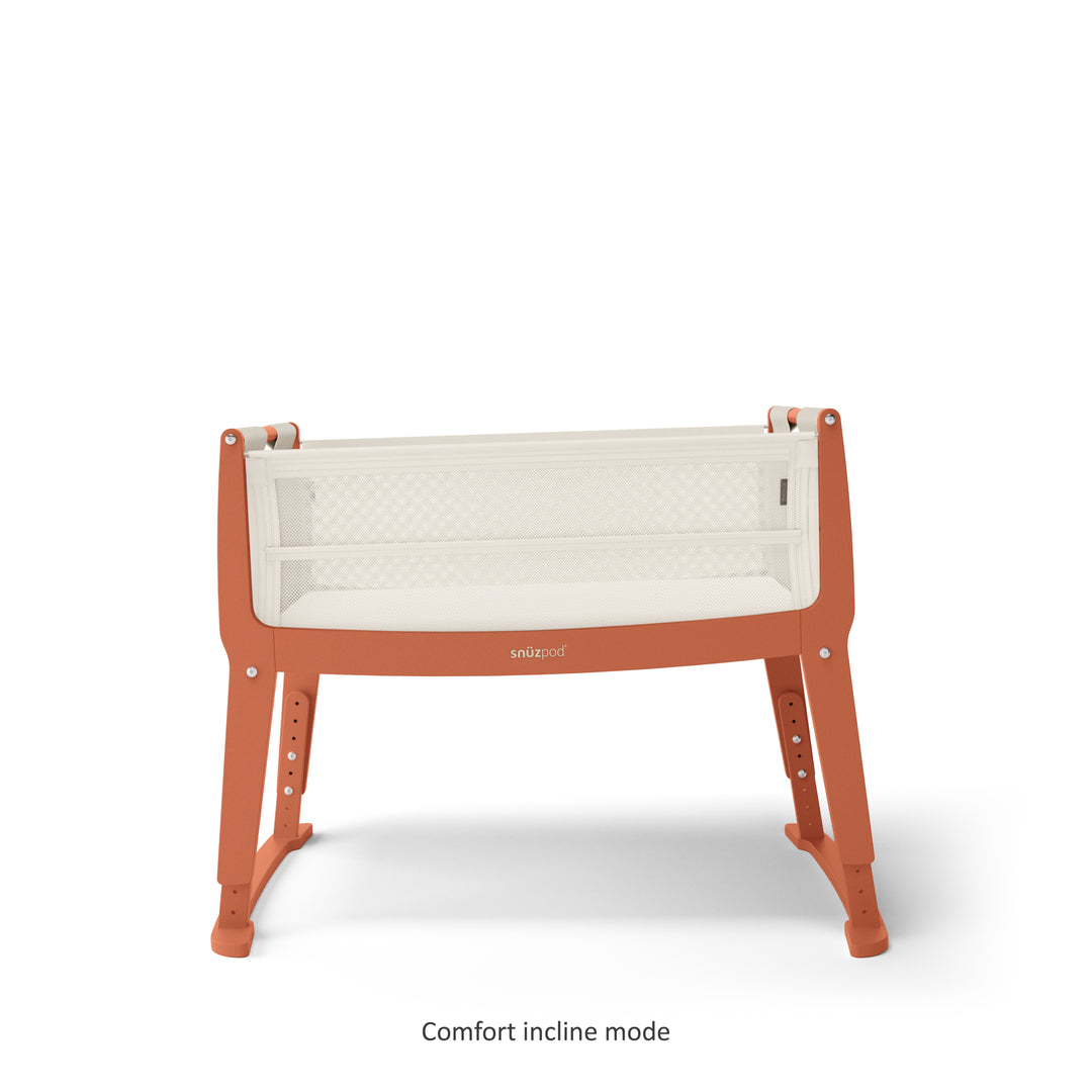SnuzPod Studio Bedside Crib with mattress - Florence Ember