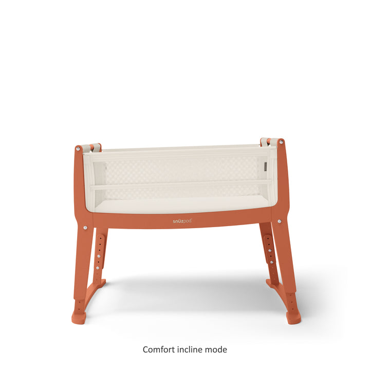 SnuzPod Studio Bedside Crib with mattress - Florence Ember