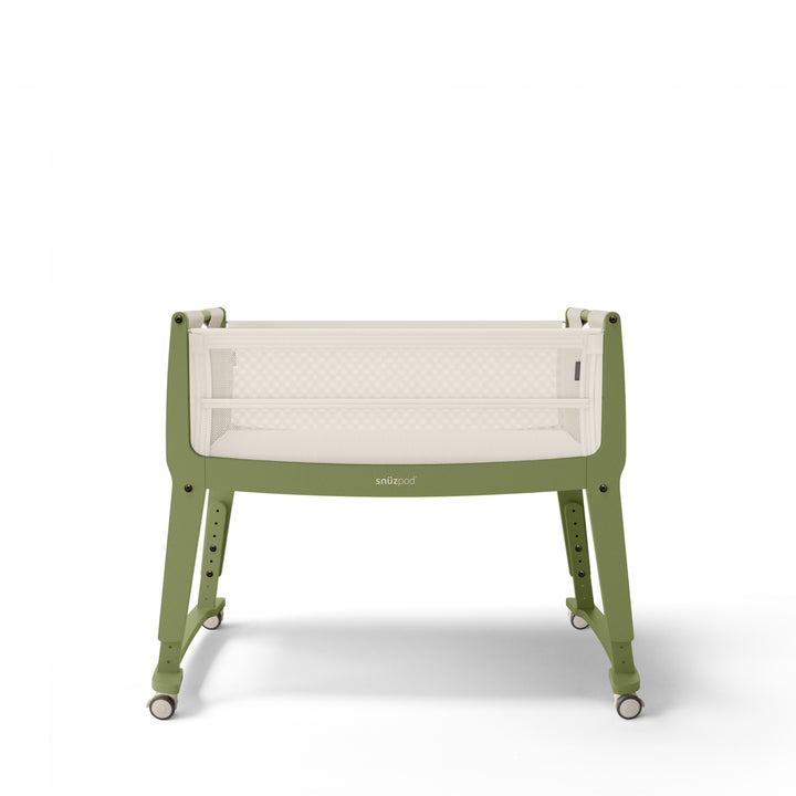 SnuzPod Studio Bedside Crib with mattress - Tokyo Matcha