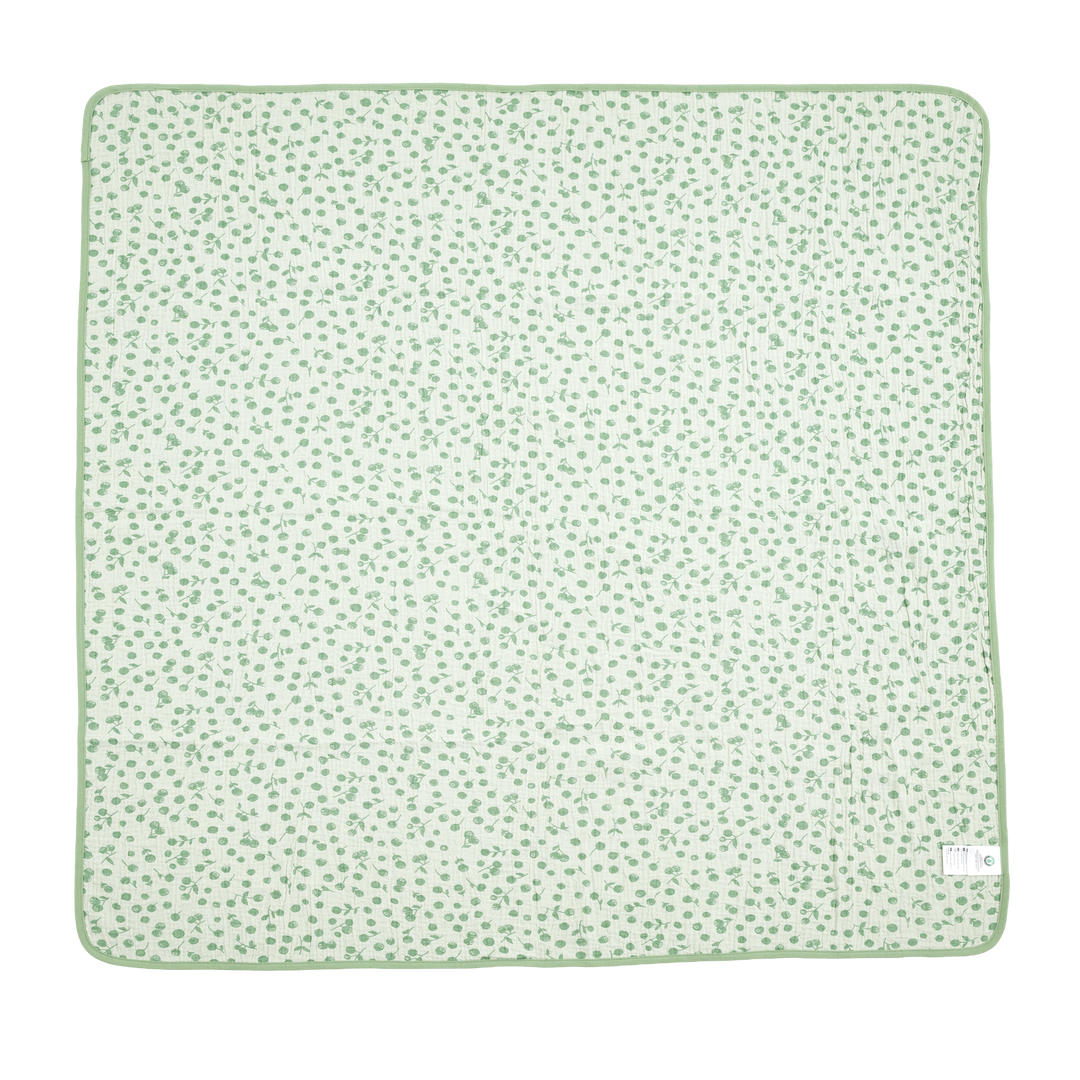 Stokke® Swaddle Muslin Blanket 110x110 - Sage Green Berries OCS