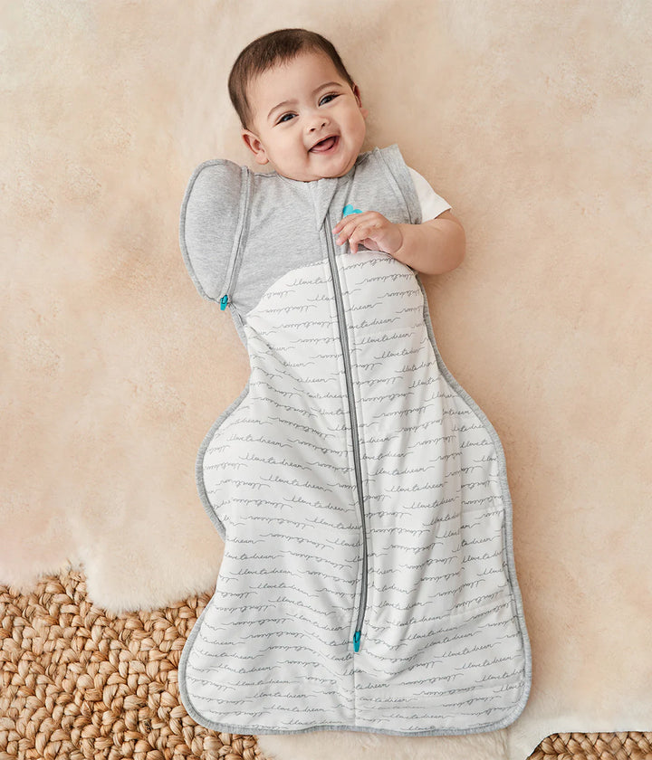 Love to Dream Swaddle Up™Transition Bag Quilted Stretch Cotton Medium 2.5 Tog - White Dreamer