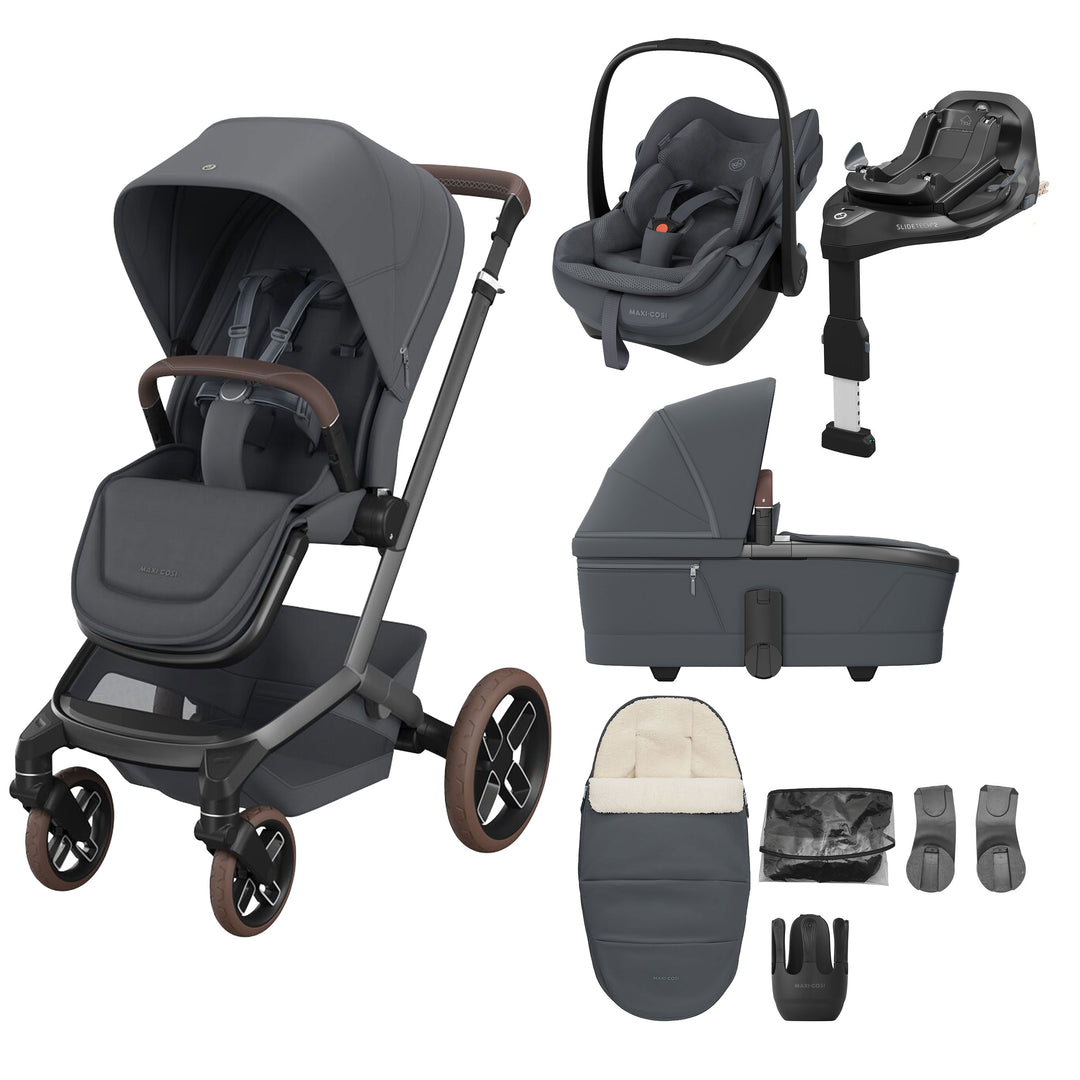 Maxi-Cosi FAME 10 Piece Premium Travel System - Moon Graphite