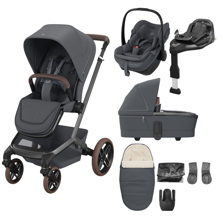 Maxi-Cosi FAME 10 Piece Premium Travel System - Moon Graphite