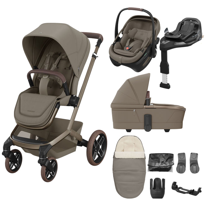 Maxi-Cosi FAME 8 Piece Ultimate Travel System - Oak Truffle