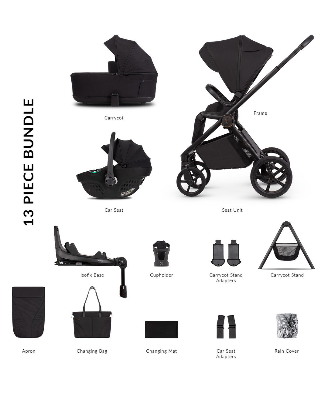 Venicci Claro 2 4 in 1 Plus - Noir