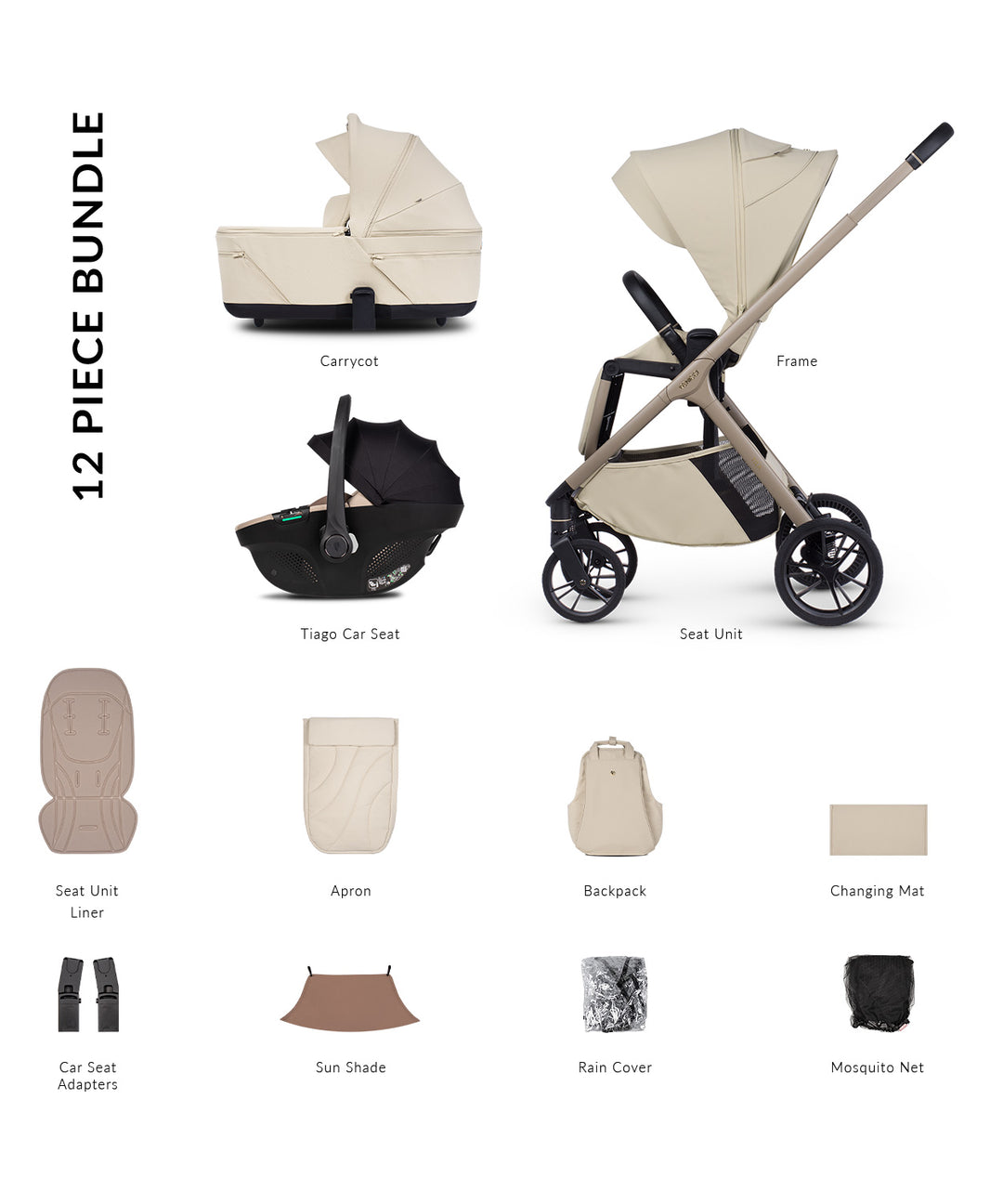 Venicci Tila 3 in 1 - Sabbia