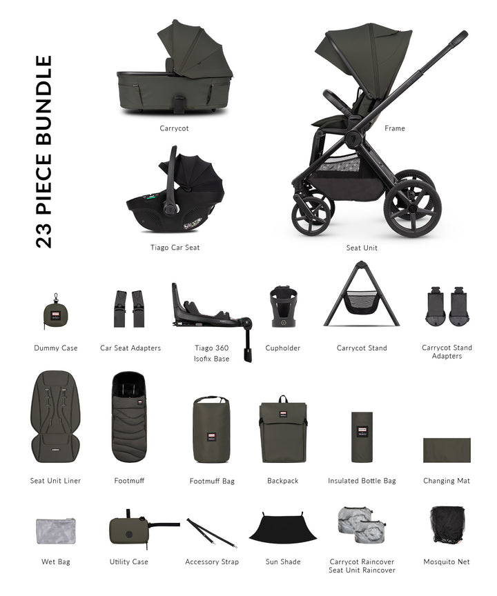Venicci Upline 3 Hunter 4in1 plus - Dark Olive