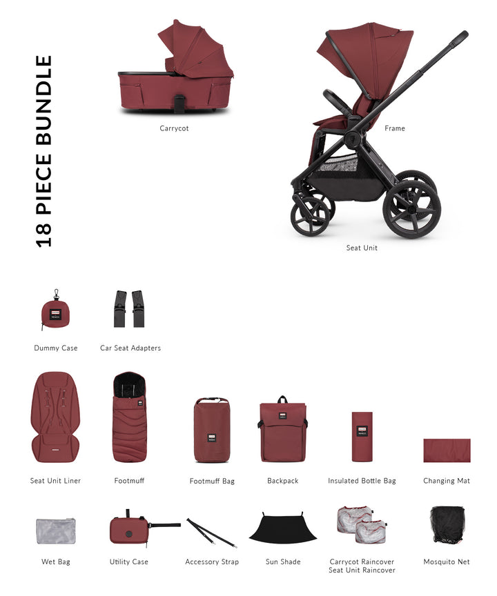 Venicci Upline 3 Hunter 2in1 - Red