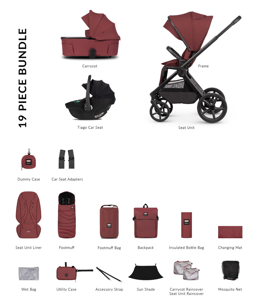 Venicci Upline 3 Hunter 3in1 - Red