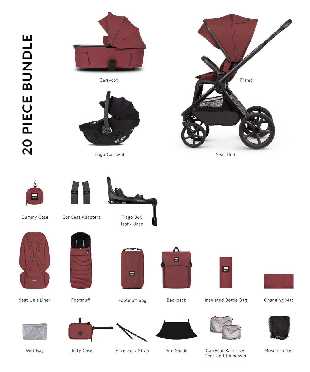 Venicci Upline 3 Hunter 4in1 - Red