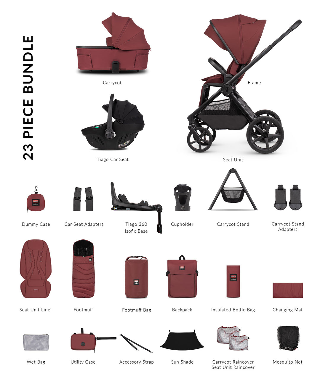 Venicci Upline 3 Hunter 4in1 plus - Red