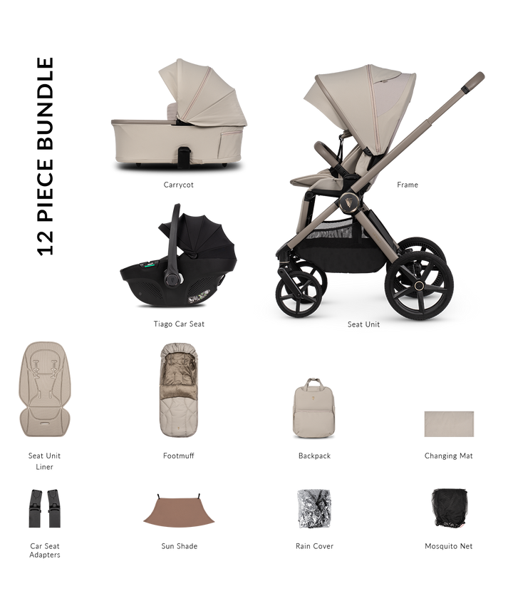 Venicci Tinum Upline 3 3in1 - Pebble