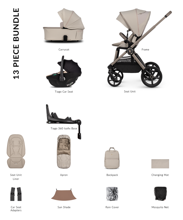 Venicci Tinum Upline 3 4in1 - Pebble
