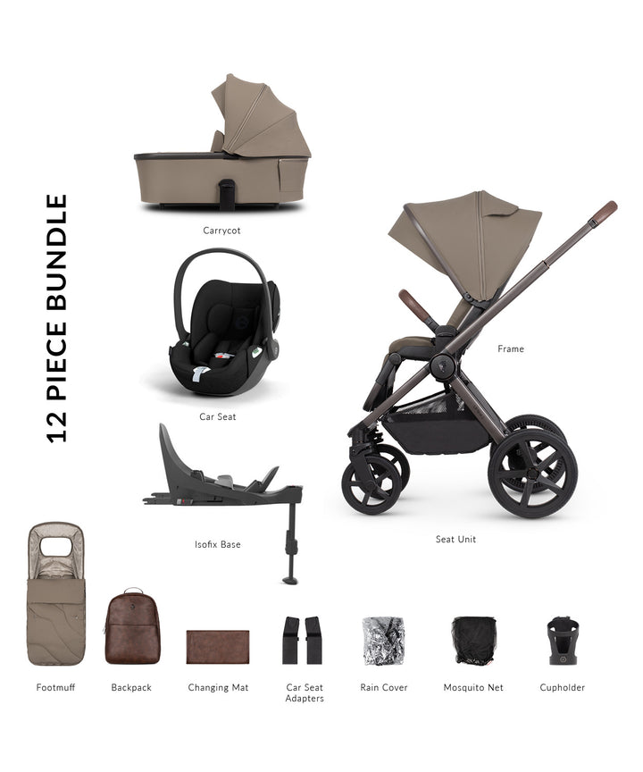 Venicci Tinum Upline 2 SE Cybex Cloud T Bundle - Powder