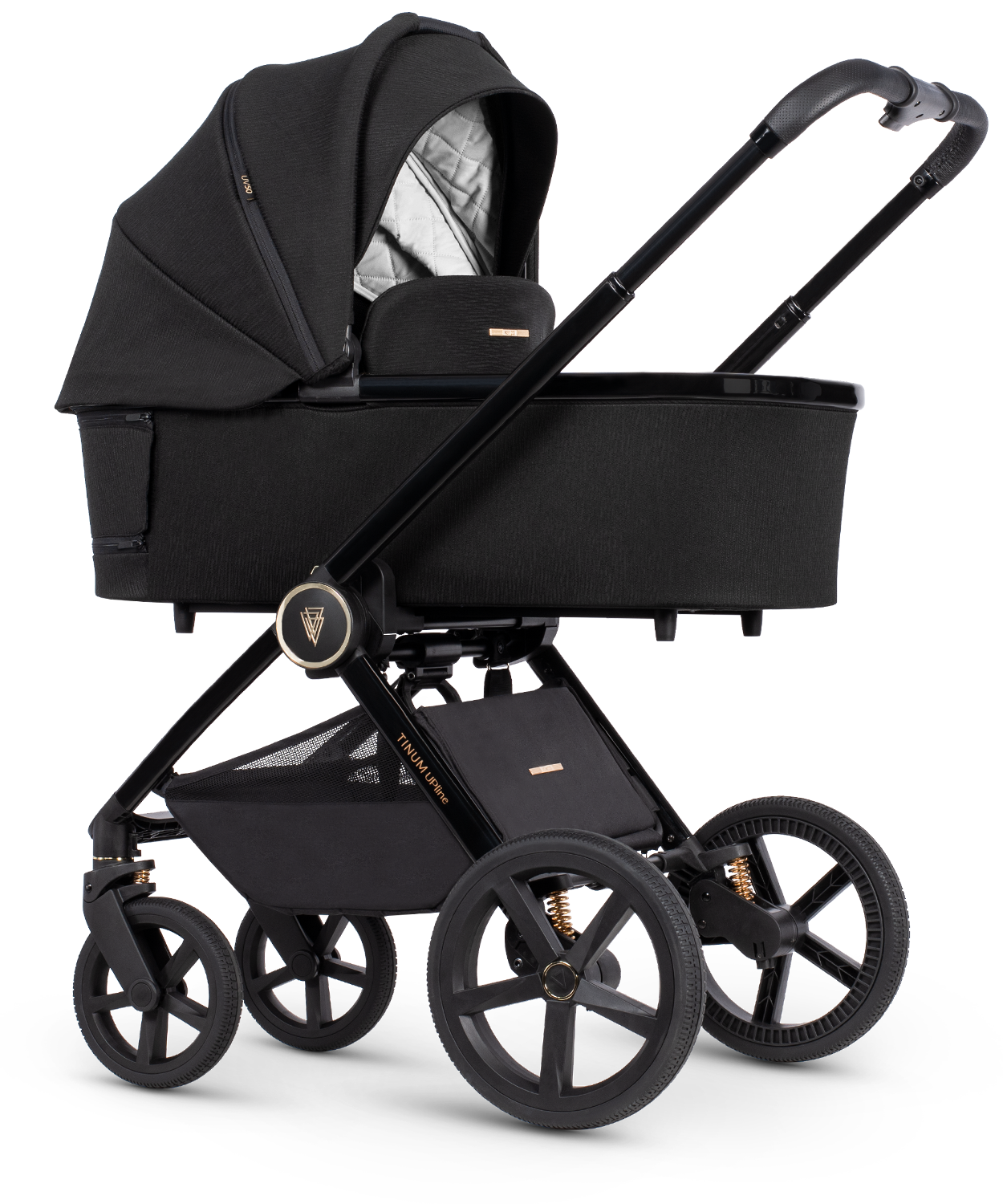 Venicci Tinum Upline 3 in 1 (Tiago) + Isofix Base - All Black