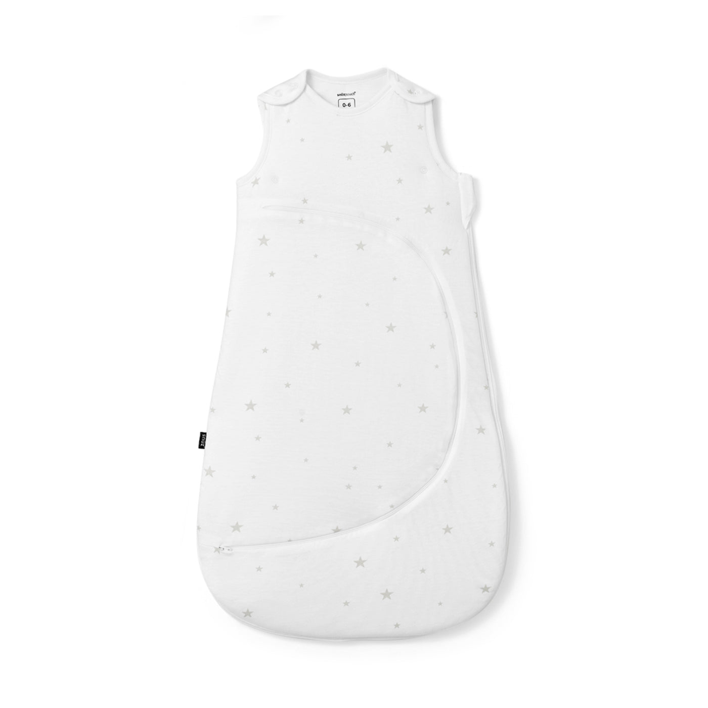 SnuzPouch Sleeping Bag 1.0 Tog (0-6 Months) - White Star