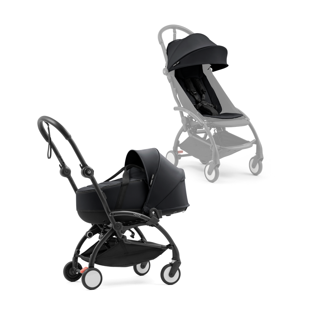 Stokke® YOYO 5 Bassinet & 6+ Stroller - Black