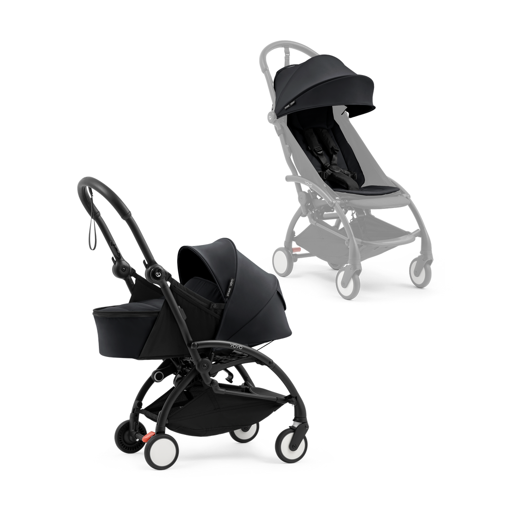 Stokke® YOYO 5 Newborn Pack & 6+ Stroller - Black