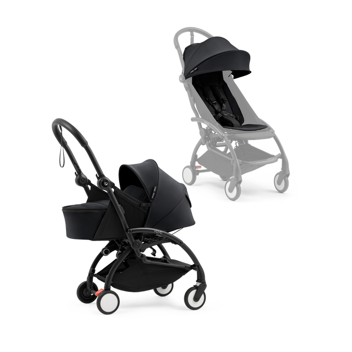 Stokke® YOYO 5 Newborn Pack & 6+ Stroller - Black