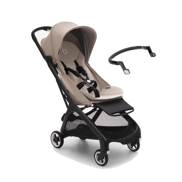 Bugaboo Butterfly Pushchair & Free Bumper Bar - Black/Desert Taupe