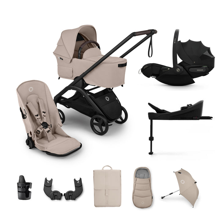 Bugaboo Dragonfly Plus Cloud S Ultimate Bundle - Desert Taupe
